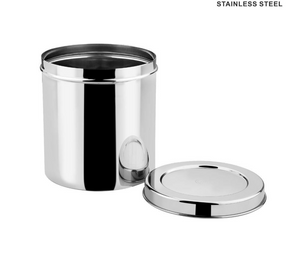 DEVIDAYAL BOMBAY Stainless Steel Airtight Deep Dabba set of 4 pieces