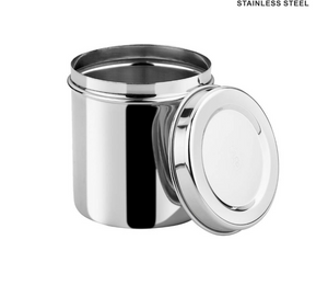 DEVIDAYAL BOMBAY Stainless Steel Airtight Deep Dabba set of 4 pieces