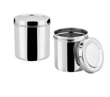 Load image into Gallery viewer, DEVIDAYAL Stainless Steel Airtight Deep Dabba set of 2 pieces
