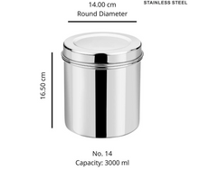 Load image into Gallery viewer, DEVIDAYAL BOMBAY Stainless Steel Airtight Deep Dabba set of 4 pieces
