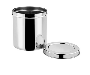 DEVIDAYAL BOMBAY Stainless Steel Airtight Deep Dabba set of 4 pieces