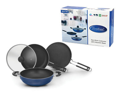 DEVIDAYAL NON STICK COOKWARE SET , PACK OF 4 PCS - KOCHEN ESSENTIAL