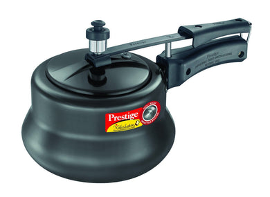 PRESTIGE NAKSHATRA PLUS HARD ANODISED INNER LID ALUMINIUM PRESSURE HANDI, BLACK - KOCHEN ESSENTIAL