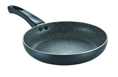 PRESTIGE OMEGA DELUXE GRANITE FRY PAN, 240MM, BLACK - KOCHEN ESSENTIAL